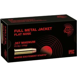 MUNITIONS GECO FMJ CALIBRE .357 MAG 158 GRS BOÎTE DE 50