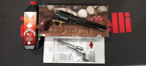 KIT COMPLET PIETTA REPLIQUE 1858 REMINGTON ACIER CAL.44 + Poudre + Amorce ... – Image 2