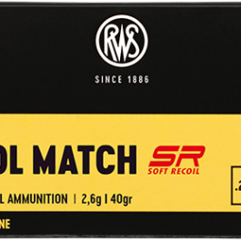 cartouches RWS 22 LR PISTOL MATCH SR