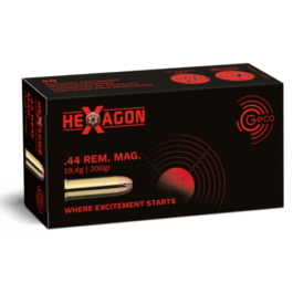 MUNITIONS GECO CALIBRE .44 REM MAG HEXAGON 19,4g/300gr BOÎTE DE 50 (Copie)