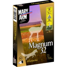 CARTOUCHE DE CHASSE MARY ARM MAGNUM 32 BJ – CALIBRE 20