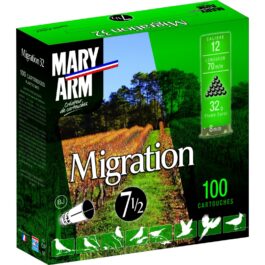 CARTOUCHE DE CHASSE MARY ARM MIGRATION BJ 32 – CALIBRE 12