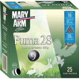 CARTOUCHE DE CHASSE MARY ARM PUMA BG28 – CALIBRE 16