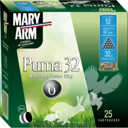 CARTOUCHE DE CHASSE MARY ARM PUMA BG32 – CALIBRE 12