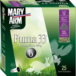 CARTOUCHE DE CHASSE MARY ARM PUMA BJ 33 – CALIBRE 12