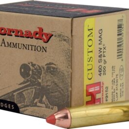 BOITE DE 20 CARTOUCHES HORNADY 460 S&W 200GR FTX