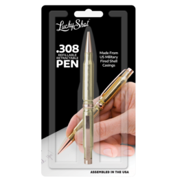 Stylo à bille Rechargeable Lucky Shot Calibre .308 win – sous blister