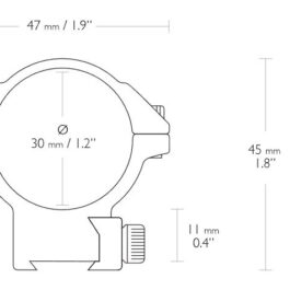 paire de collier Hawke MATCH – RAIL 9/11MM / Ø 30MM / BH 11MM