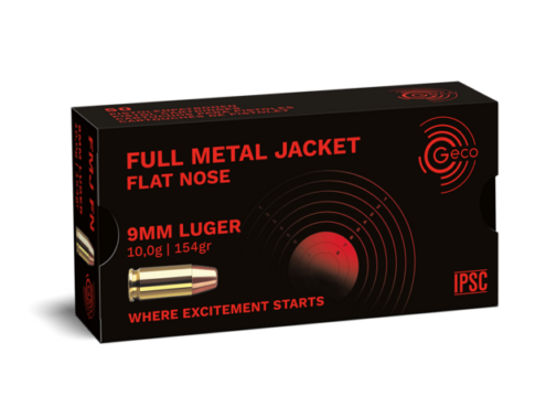 Munitions GECO FMJ CALIBRE 9 mm Luger - FMJ 10,0g/154gr subsonique