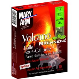 CARTOUCHE DE CHASSE MARY ARM BALLE BRENNEKE VOLCANO SOUS CALIBRE CAL 12