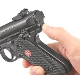 Pistolet RUGER MARK IV Inox Compétition 6.88″ calibre 22 Lr