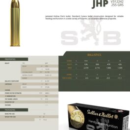 MUNITIONS S&B CALIBRE 460 S&W MAG JHP 255grs 16,5g