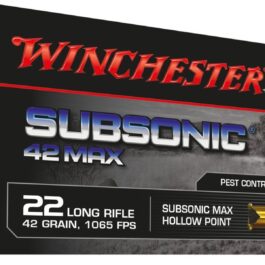 WINCHESTER Subsonic 42 MAX cal.22 Lr Pointe creuse (Spécial Silencieux)