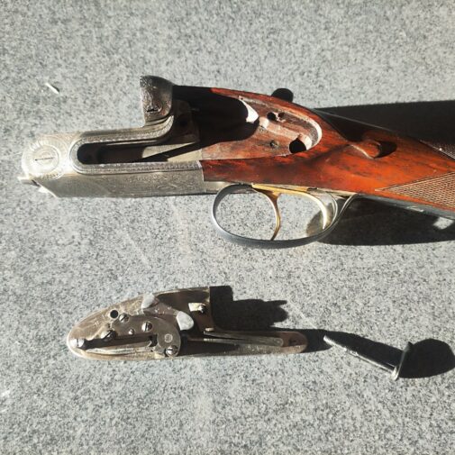 Fusil juxtaposé à platines LAURONA calibre 12/70. Canons 70c Occasion – Image 17
