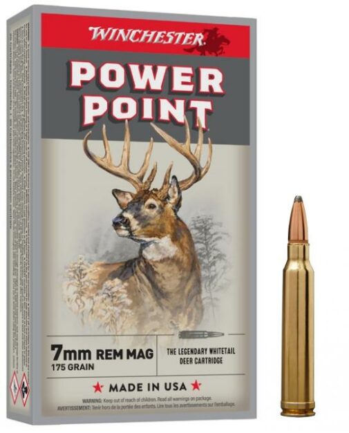 WINCHESTER cal.7mm Rem Mag Power Point 175 grains - 11.3 grammes /20