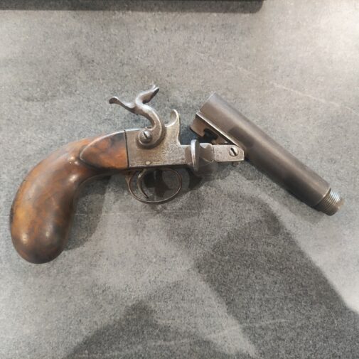 PISTOLET FUSIL MANU FRANCE DE BRACONNIER DÉMONTABLE EN TROIS PARTIES – Image 10