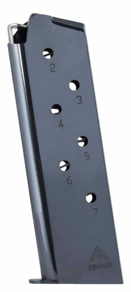 Chargeur MEC-GAR 1911 Full Size .45 ACP avec Talon (Noir ou Nickel) – Image 2