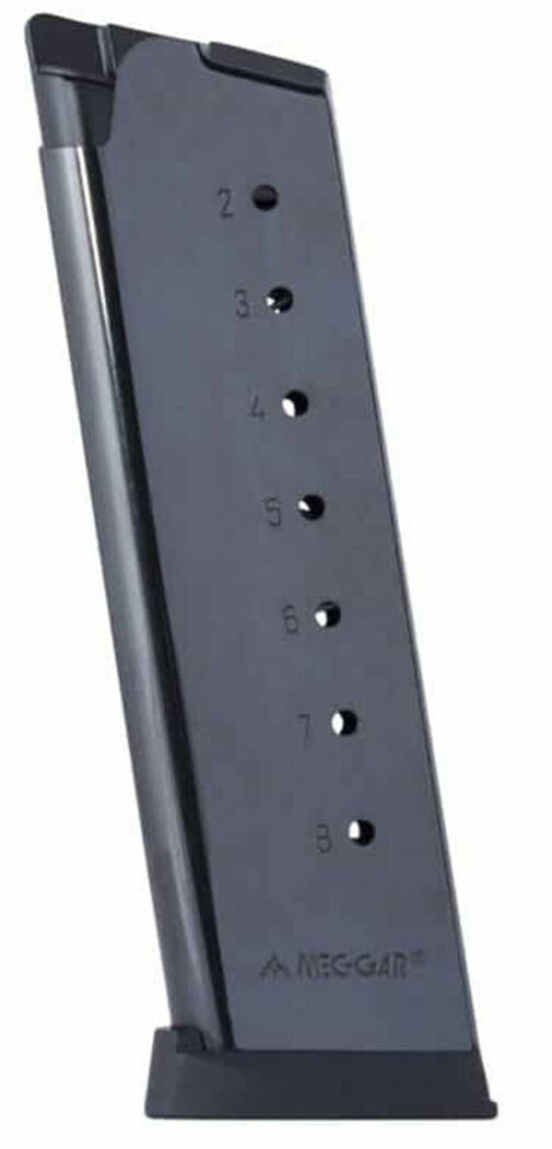 Chargeur MEC-GAR 1911 Full Size .45 ACP avec Talon (Noir ou Nickel) – Image 4