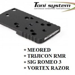 Embase TONI SYSTEM (type B) C-MORE – MEOSIGHT – TRIJICON – VORTEX pour CZ P10C – P10F
