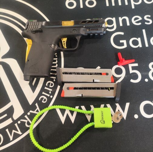 Pistolet S&W M&P 380 Shield M2.0 Performance Center Gold Ported Barrel Occasion – Image 3