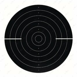 Cible cartonnée COURT C50 VO 51×52 cm pour pistolets