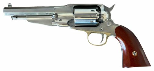 Revolver à Poudre Noire Uberti REMINGTON 1858 New Army SHERIFF INOX 5"1/2 cal.44 – Image 3