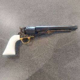 Revolver à Poudre Noire Pietta 1860 Army “CASIG44” cal.44 (crosse ivoirine, canon bronzé)