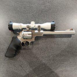 Revolver RUGER SUPER REDHAWK avec lunette Leupold VX-3 Cal : 44 Rem Mag OCCASION