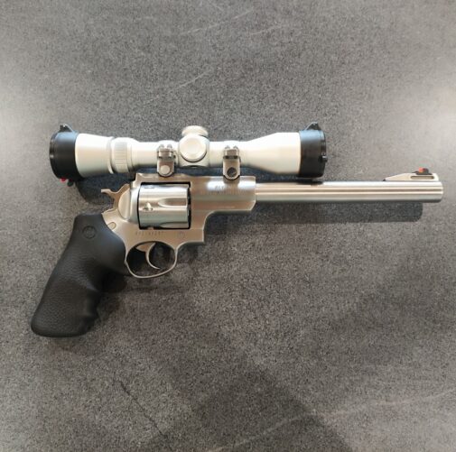 Revolver RUGER SUPER REDHAWK avec lunette Leupold VX-3 Cal : 44 Rem Mag OCCASION