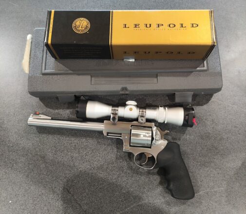 Revolver RUGER SUPER REDHAWK avec lunette Leupold VX-3 Cal : 44 Rem Mag OCCASION – Image 4