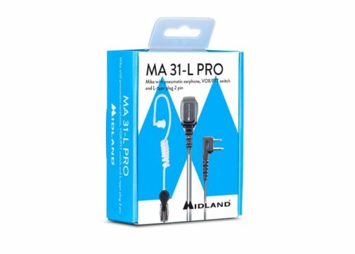 OREILLETTE MIDLAND MA31 L Pro Microphone 2 Broches pour G9/G13 – Image 2