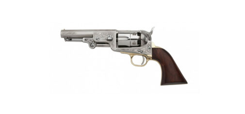 Revolver à Poudre Noire Pietta 1851 Navy Yank Sheriff Us Marshal Acier Poli "YAUM36" cal.36