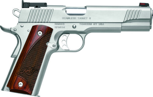 Pistolet semi-automatique Kimber 1911 Stainless Target 2, Cal 45 ACP