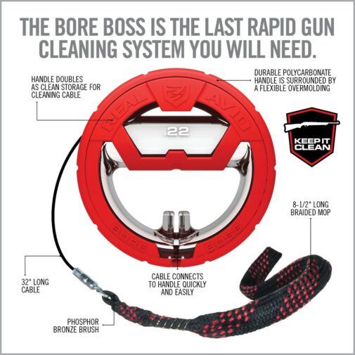 CABLE DE NETTOYAGE BORE BOSS REAL AVID-  .22CAL