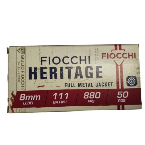 CARTOUCHES FIOCCHI HERITAGE 8MM LEBEL 111 GR FMJ