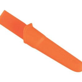 Poignard MORA “COMPANION” lame inox manche gomme étui rigide NOIR/ORANGE