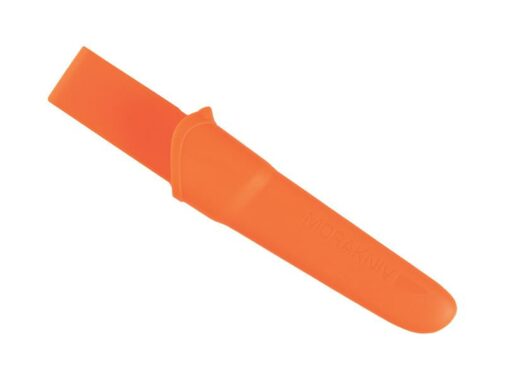 Poignard MORA "COMPANION" lame inox manche gomme étui rigide NOIR/ORANGE – Image 2