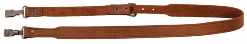 Bretelle fusil en croûte de cuir, mousquetons - Country Sellerie – Image 4
