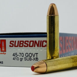 HORNADY cal.45-70 Gvt 410GR SUB-X SUBSONIC /20