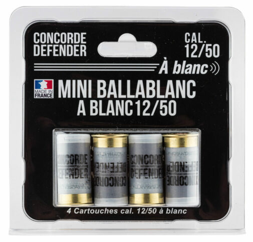 Concorde Defender 4 cartouches Mini Ballablanc cal. 12/50 à blanc