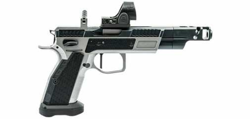 Pistolet PHOENIX Raptor acier bi-ton SA 5'' calibre 38 Super Auto avec Trijicon SRO – Image 3