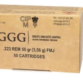 Cartouches GGG cal.223 Rem FMJ 55 gr