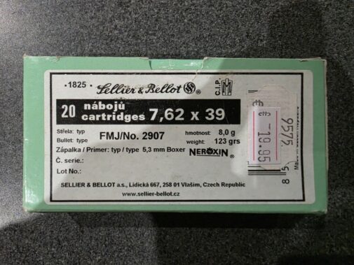 CARTOUCHES SELLIER BELLOT cal.7,65 mm (.32 Auto) FMJ (Copie)