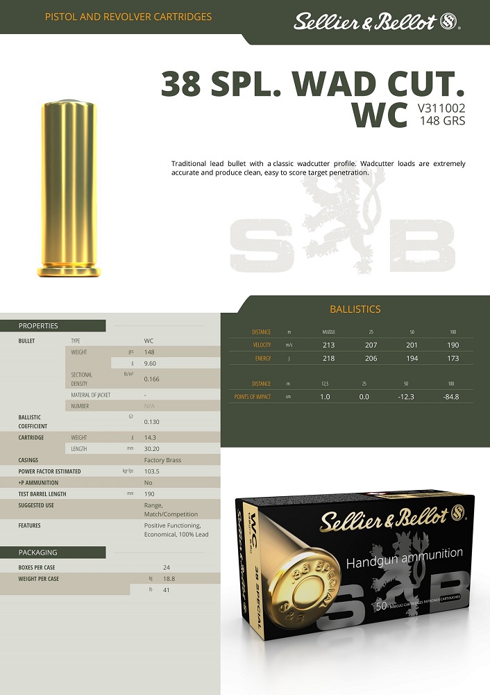 CARTOUCHES SB 38SP WC 9.6g – Image 4