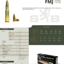 CARTOUCHES SELLIER BELLOT cal.7,65 mm (.32 Auto) FMJ (Copie)