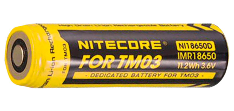 Accus Li-ion 18650 pour TM03 - Nitecore