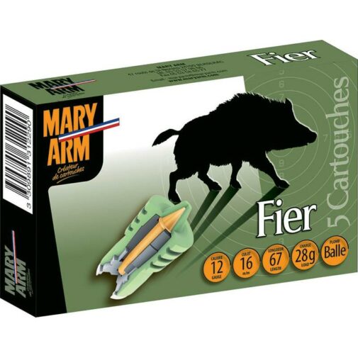 CARTOUCHE DE CHASSE FIER, grand gibier big game