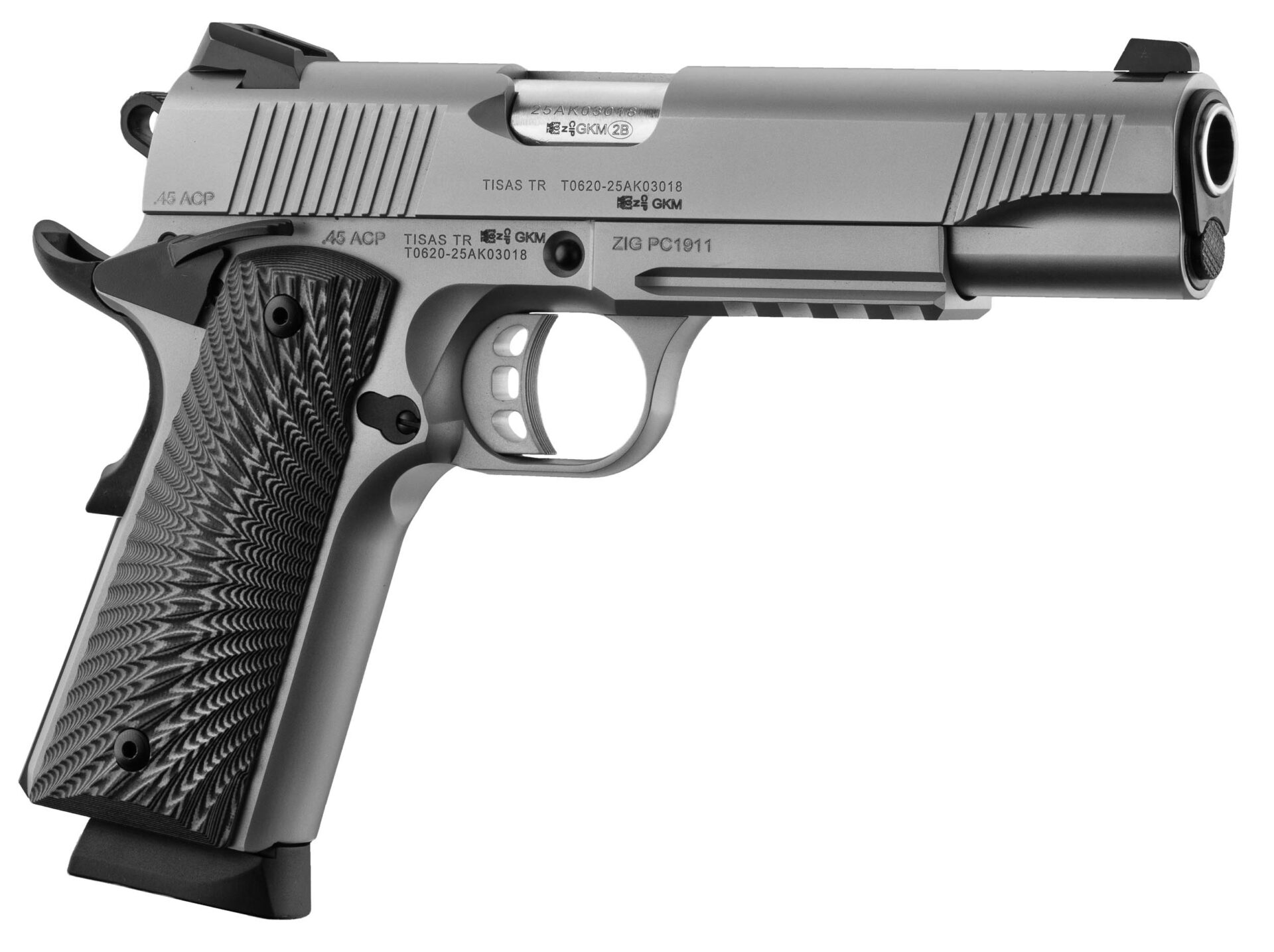 Pistolet TISAS ZIG PC 1911 Inox CAL 45 ACP – Image 4