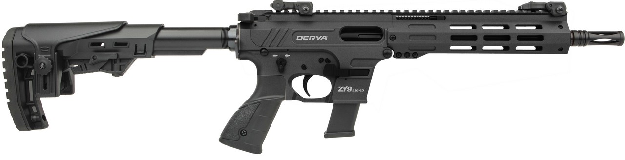 DERYA ZY9 NOIR CAL 9X19 CANON DE 25.4 CM 10+1 LEVIER ARMEMENT DUAL SYSTEME