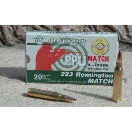 Cartouches Partizan Cal. .223 Remington 75-Grs HPBT Match